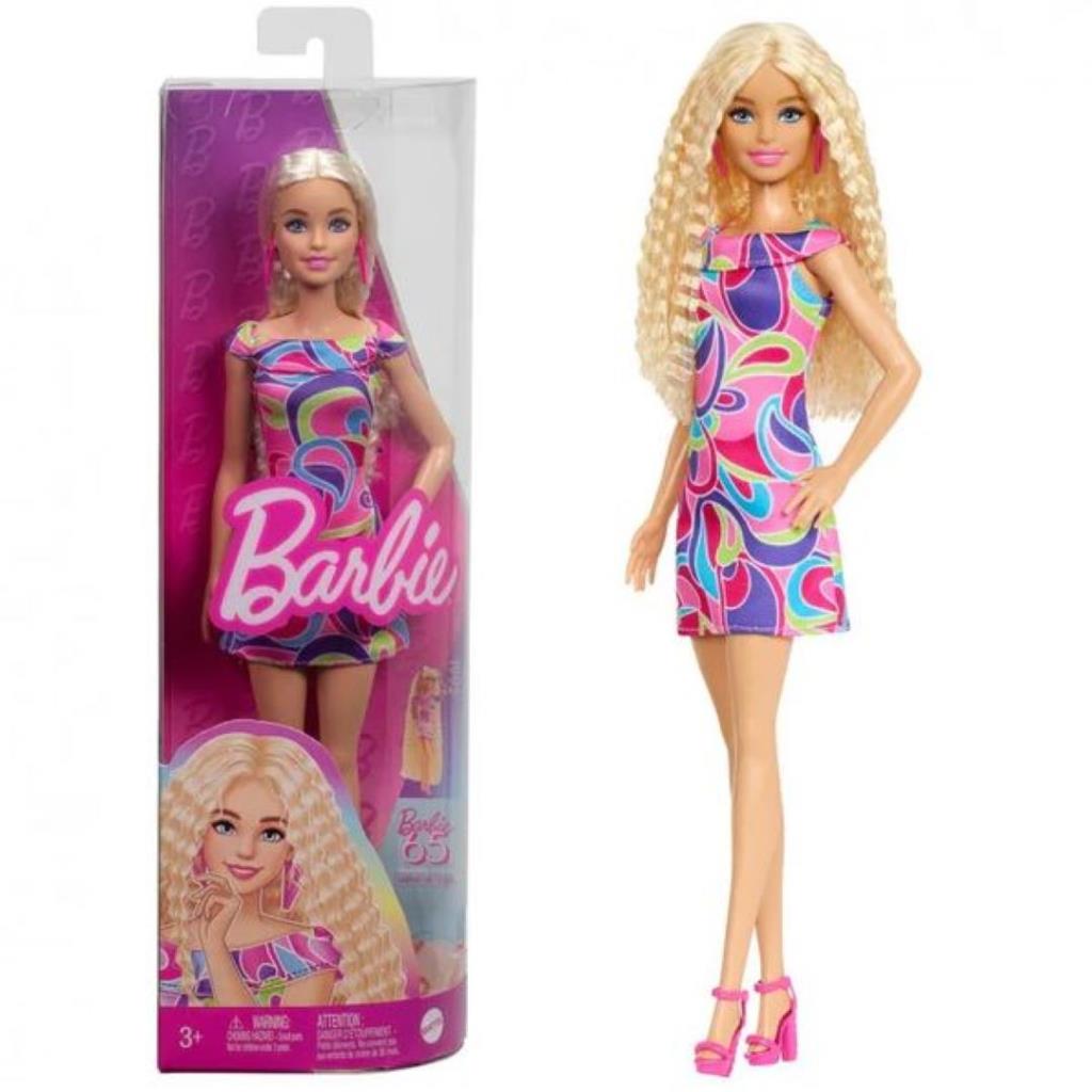  Barbie Fashion Doll – Hot Pink Logo Dress Edition